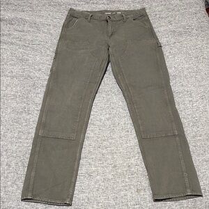 Old Navy Men's Double Front Workwear Pants in Olive